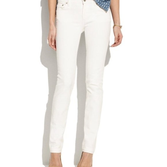 Madewell Rail Straight White Denim Jeans 26 x 34 - Picture 3 of 4